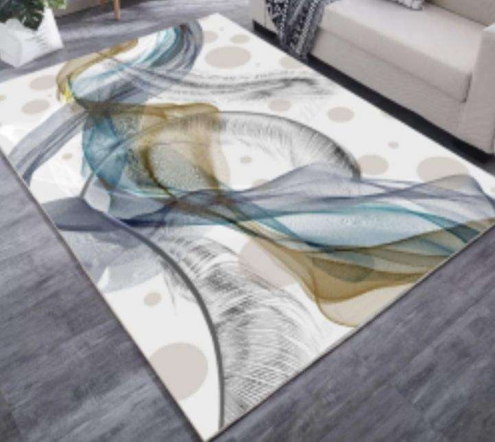SMTE IH - Modern 3D Geometric Design Area 20 Rug with keychain
