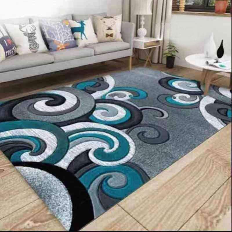 SMTE 200cm by 150cm - Modern 3D Geometric Design Area 2 Rug with keychain