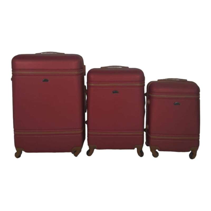SMTE-Quad wheel Quality Travel Ware 3 Piece Luggage Set with keychain