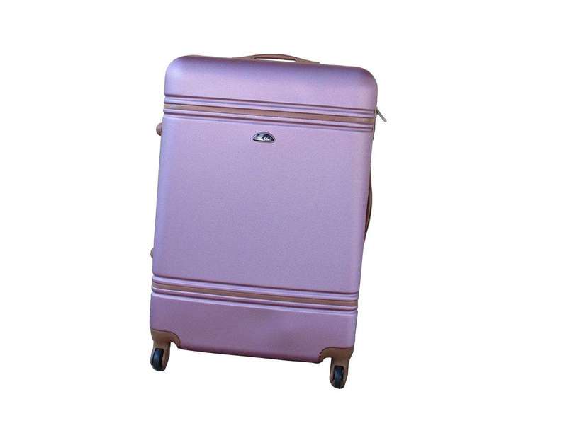 SMTE 1 Piece Nexco Travel Luggage Bag 25" - Pink with keychain