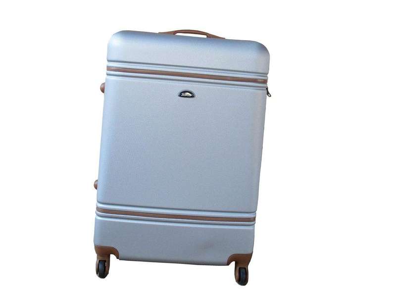 SMTE 1 Piece Nexco Travel Luggage Bag 19" - Silver with keychain