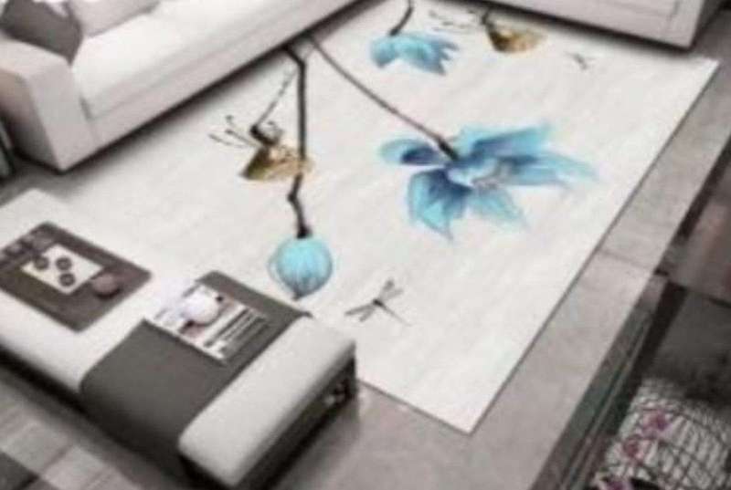 SMTE - 200cm by 150cm - Modern 3D Geometric Design Area (A59.)x Rug with keychain