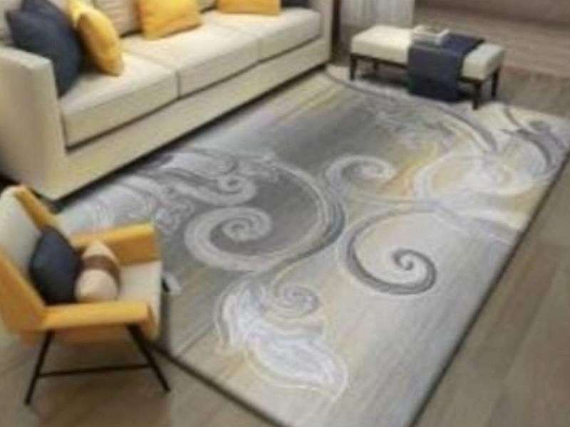 SMTE - 200cm by 150cm - Modern 3D Geometric Design Area (A57.)x Rug with keychain