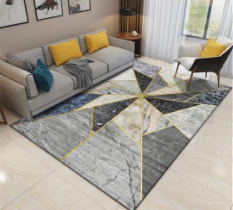 SMTE - 200cm by 150cm - Modern 3D Geometric Design Area (A34.)x Rug with keychain
