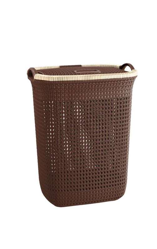 SMTE Dream world 50L Wide Washing Basket - Cuppacino with keychain