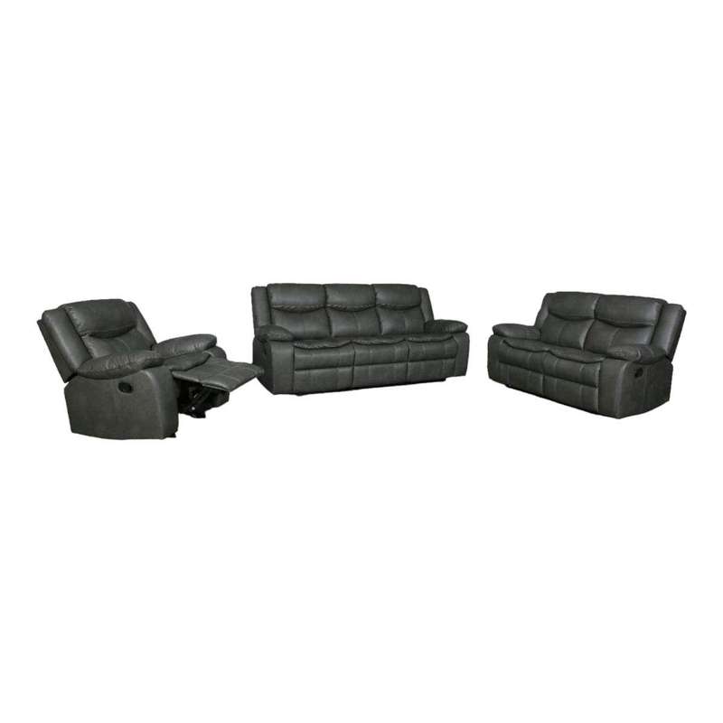 Smte - Recliner Lounge Suite - Grey with keychain