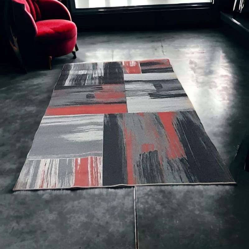 SMTE - 200cm x 150cm - Modern 3D Geometric Design - Carpet/Rug - A33 with keychain
