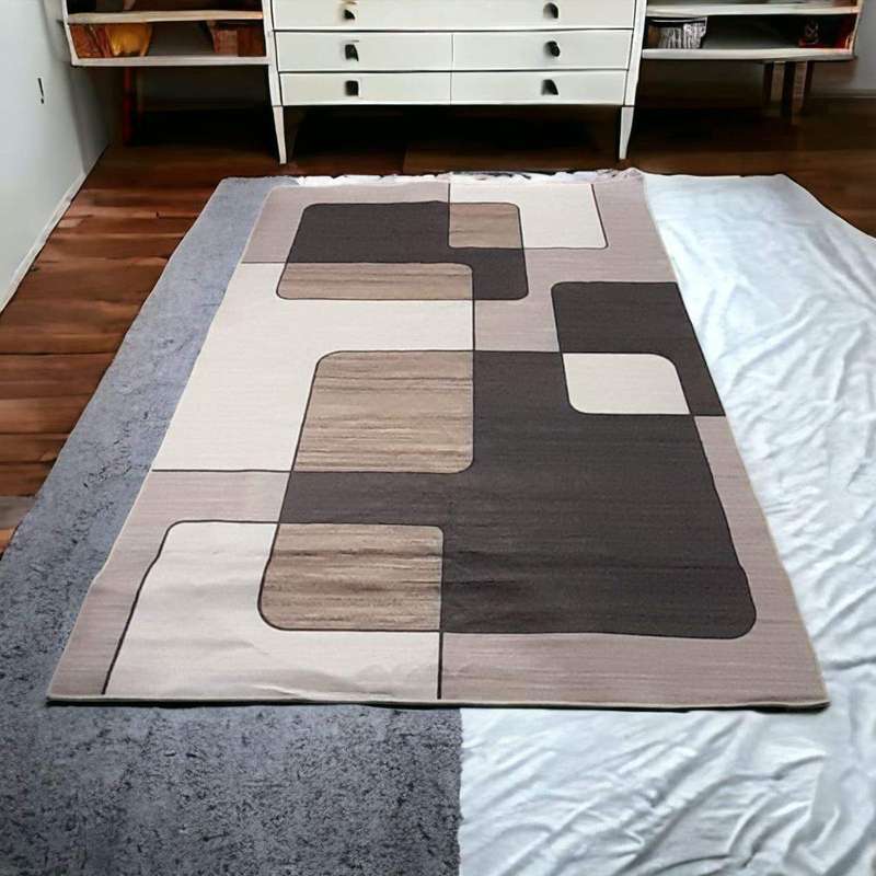 SMTE - 200cm x 150cm - Modern 3D Geometric Design - Carpet/Rug - A52 with keychain