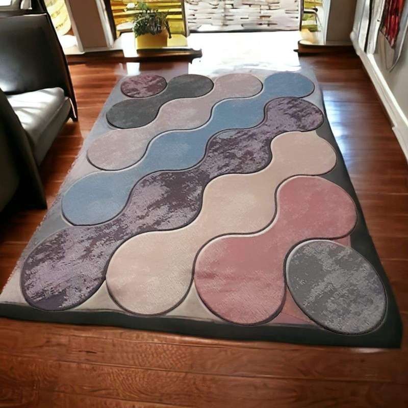 SMTE-200cm by 150cm modern 3D Geometric Design Area B23 with keychain