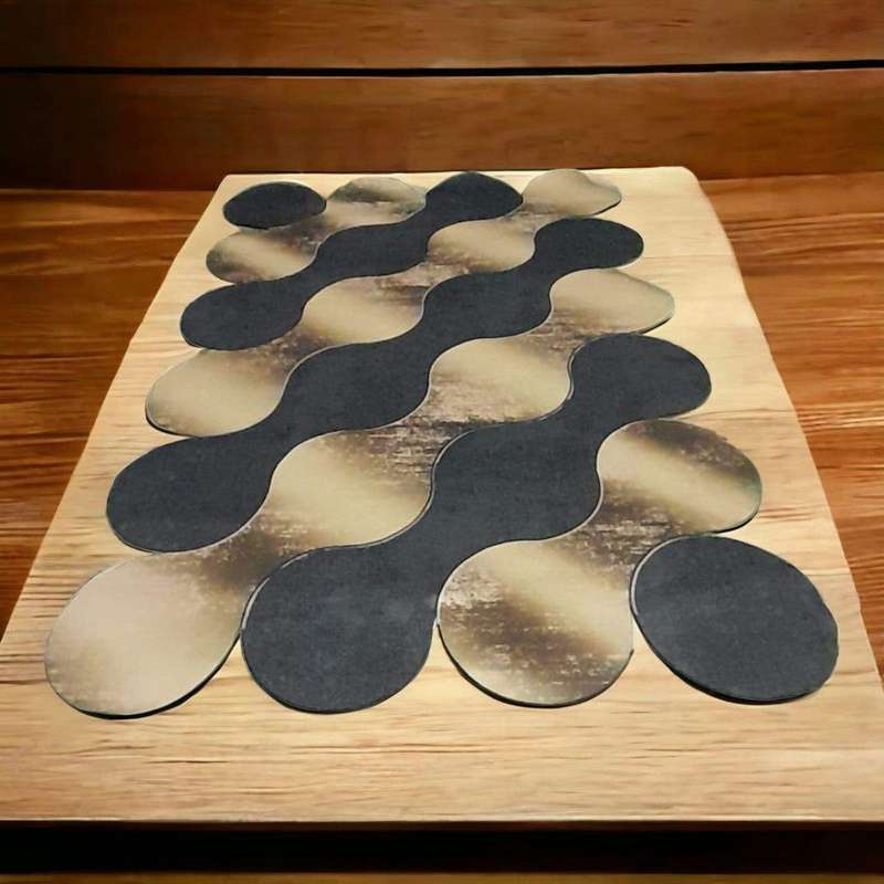 SMTE-200cm by 150cm modern 3D Geometric Design Area B15 with keychain