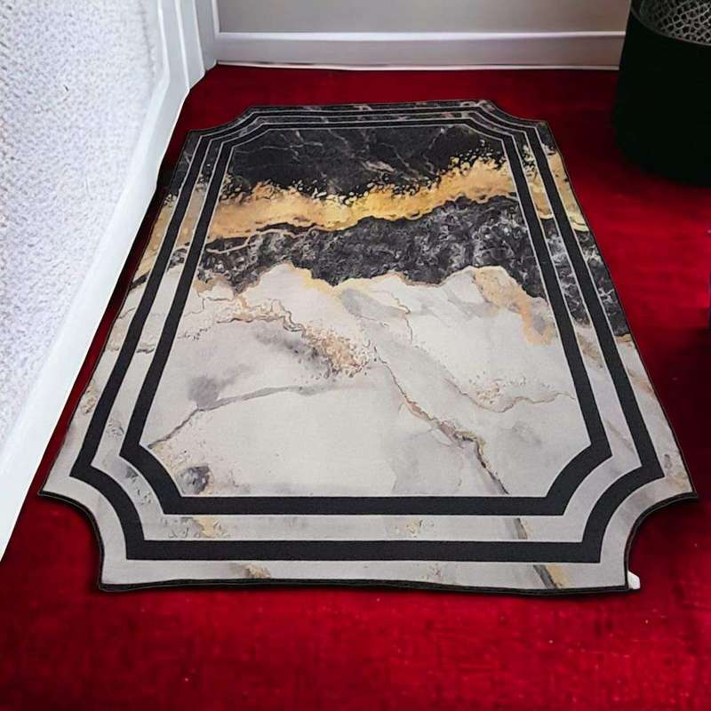 SMTE-200cm by 150cm modern 3D Geometric Design Area B18 with keychain