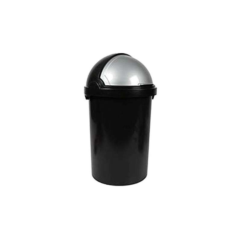 SMTE DH - Flip-Top Dustbin 50L - Black with keychain