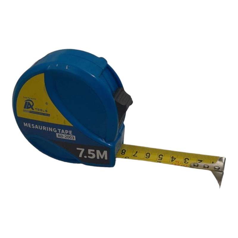 SMTE Measuring Tape - Steel - Blue - 7.5m with keychain