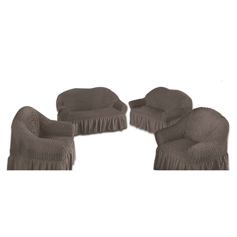 SMTE 4pcs High Elastic Universal Sofa covers - Grey with keychain