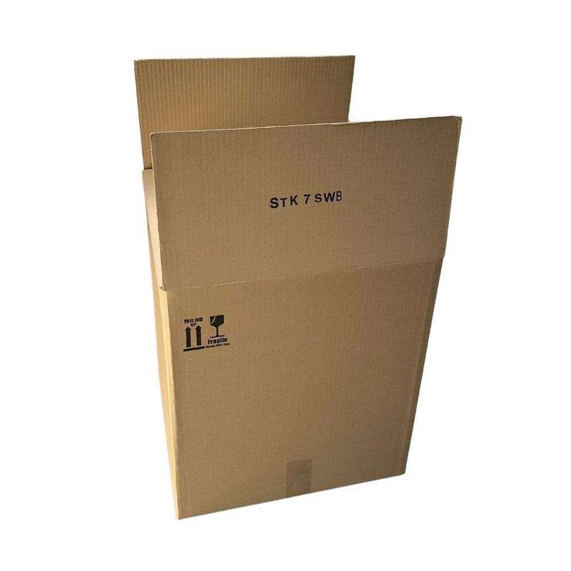 SMTE Cardboard / Moving Boxes Stock 7 Brown (Pack of 15) with keychain