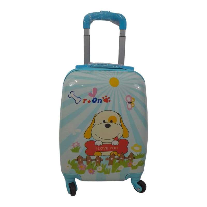 SMTE - Quality Kiddies Cartoons Hand Luggage/ Suitcase for Kids-Doggie with keychain
