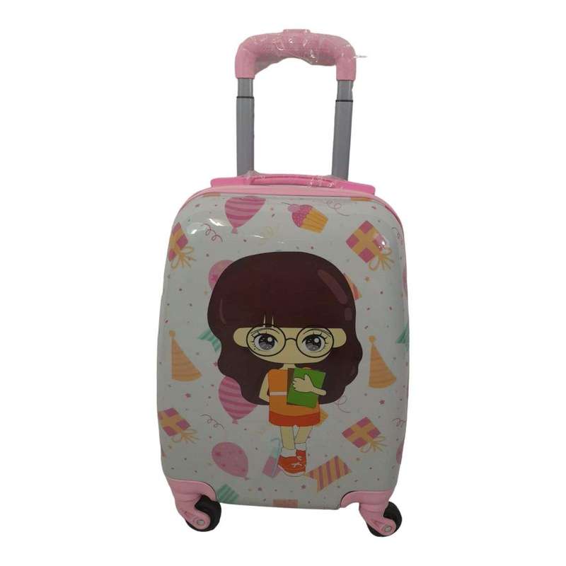 SMTE - Quality Kiddies Cartoons Hand Luggage/ Suitcase for Kids with keychain