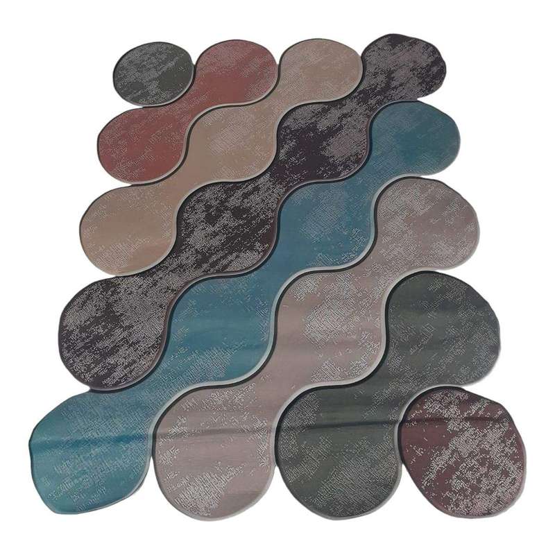 SMTE Quality Large 3D Printed European Style Rug - Pink & Purple - F1 - B23 with keychain