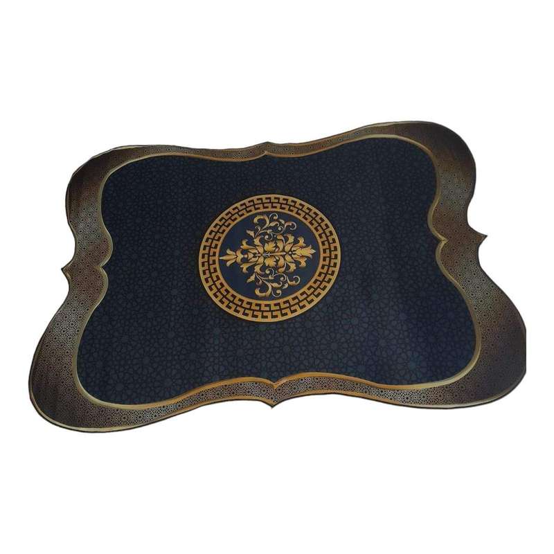 SMTE Quality Large 3D Printed European Style Rug - Black & Brown - F1 - B21 with keychain