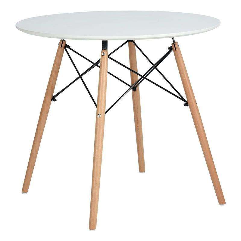 SMTE Round Modern Dining Table with keychain