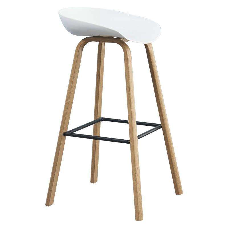SMTE Modern Armless Bar Stool with keychain