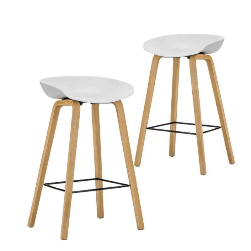 SMTE 2 Pieces Modern Bar Stool -WB02 with keychain