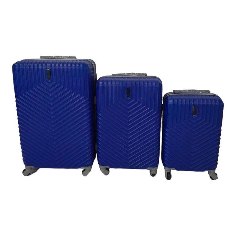 SMTE Quality Hardshell luggage bags-Blue - F18 with keychain