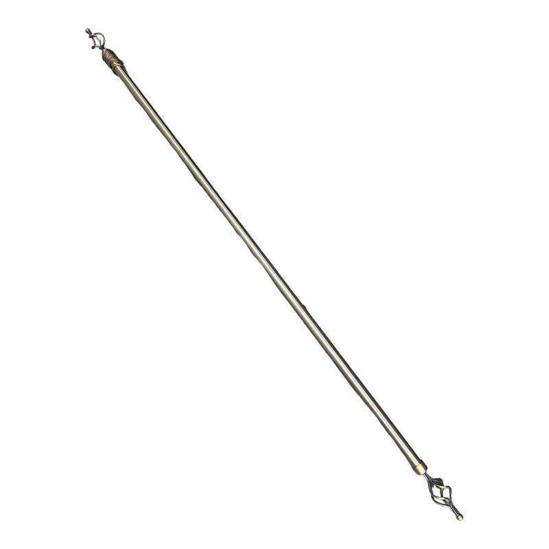 SMTE Expandable Curtain Rod With Twisted Cage Finial - 3m with keychain