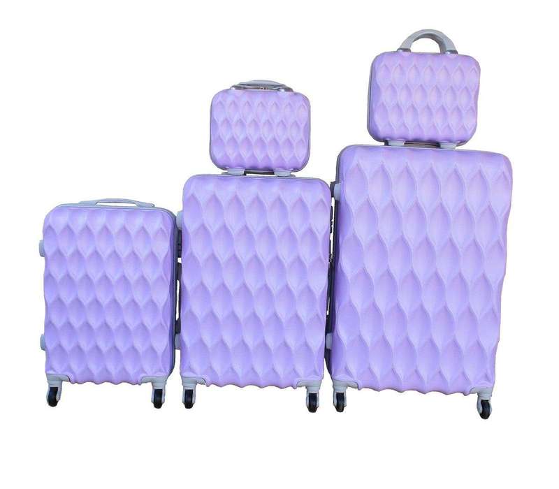 SMTE 5-Piece Travel Trolley Luggage Set - Durable - Lightweight - Versatile Suitcases - Light-Pur...