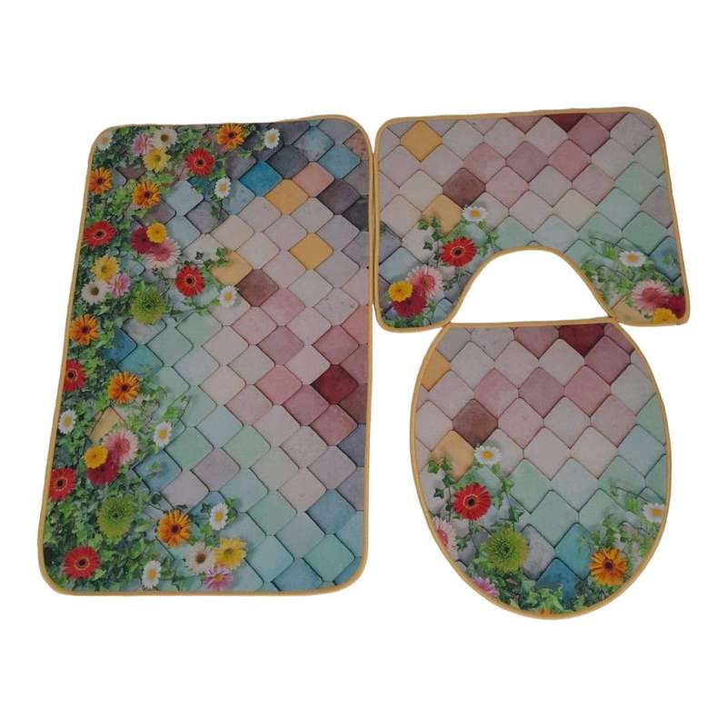 SMTE - Quality Comfortable 3 Piece Toilet /Bathroom Set - F30 - Ts3p -20 with keychain
