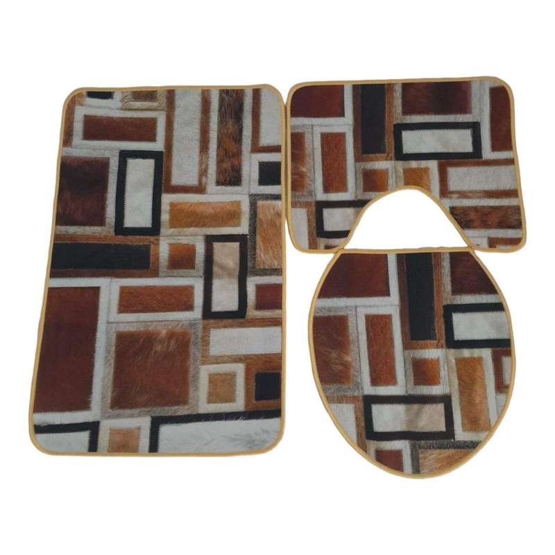 SMTE - Quality Comfortable 3 Piece Toilet /Bathroom Set - F30 - Ts3p -16 with keychain