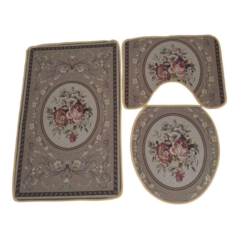 SMTE - Quality Comfortable 3 Piece Toilet /Bathroom Set - F30 - Ts3p -5 with keychain
