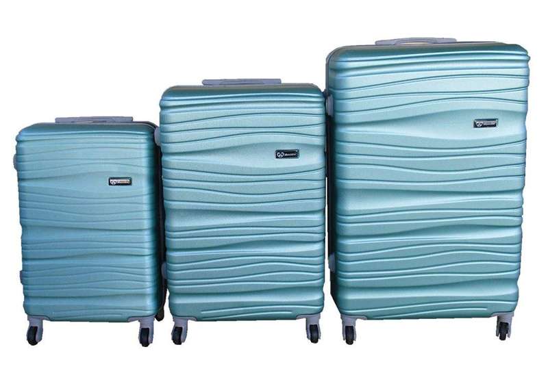 SMTE 3 Piece Travel 30" Luggage Suitcase Bag Set-Stylish -Light Green with keychain