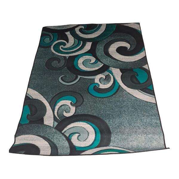 SMTE - 120cm by 160cm - Modern 3D Geometric Design Rug -FF103 with keychain