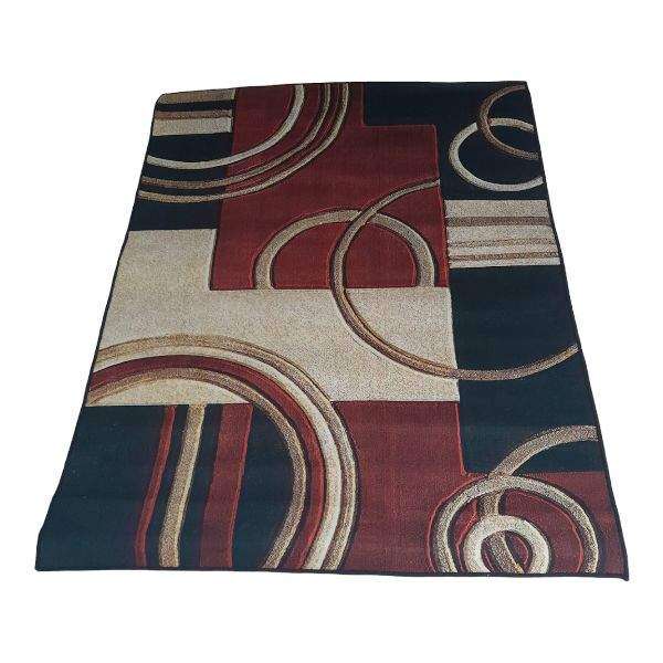 SMTE 200cm by 150cm - Modern 3D Geometric Design Area Rug - FF21 with keychain