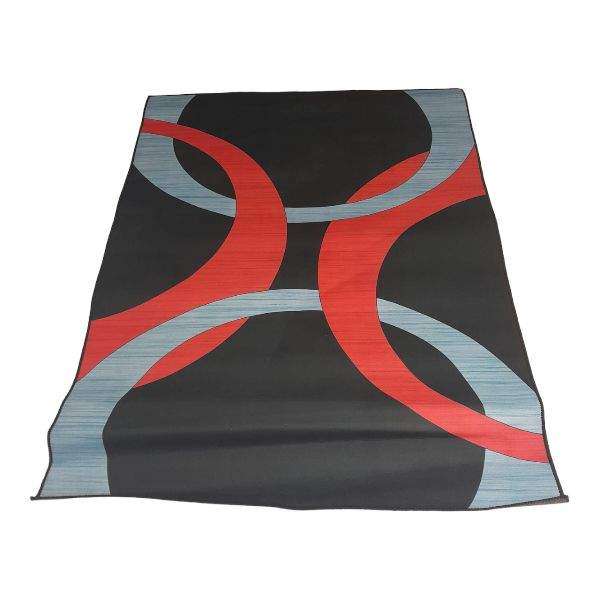 SMTE 200cm by 150cm - Modern 3D Geometric Design Area Rug - FF19 with keychain