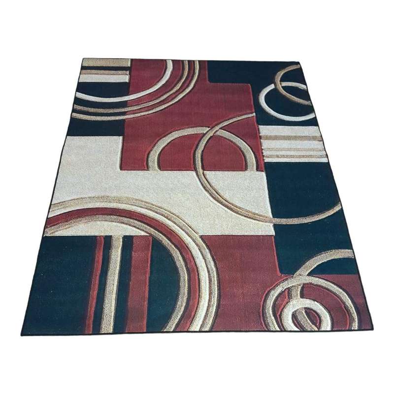 SMTE - 200cm by 150cm - Modern 3D Geometric Design Area A65 with keychain
