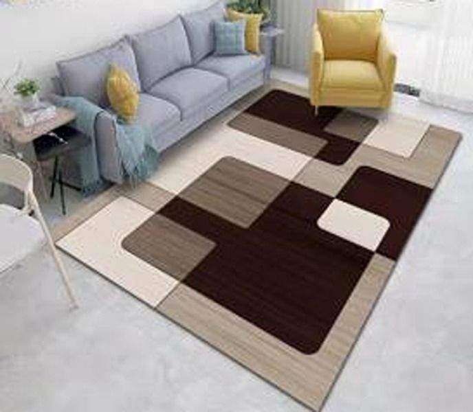 SMTE Modern 3D Geometric Design 3dx Rug Rug - BA52 - 120cm by 160cm with keychain