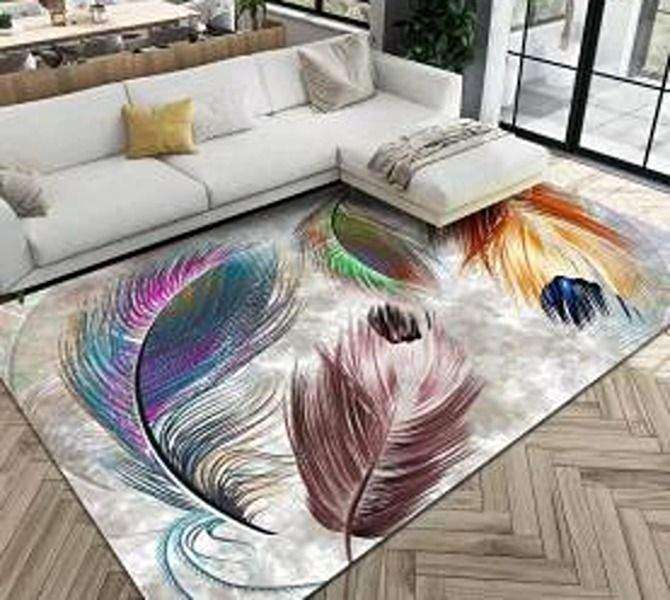 SMTE Modern 3D Geometric Design 3dx Rug Rug - BA23 - 120cm by 160cm with keychain