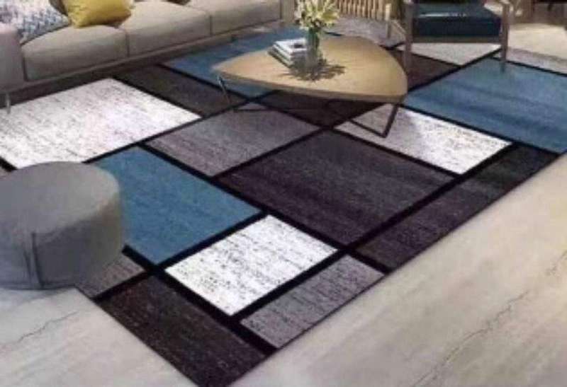 SMTE Modern 3D Geometric Design 3dx Rug Rug - BA1 - 120cm by 160cm with keychain
