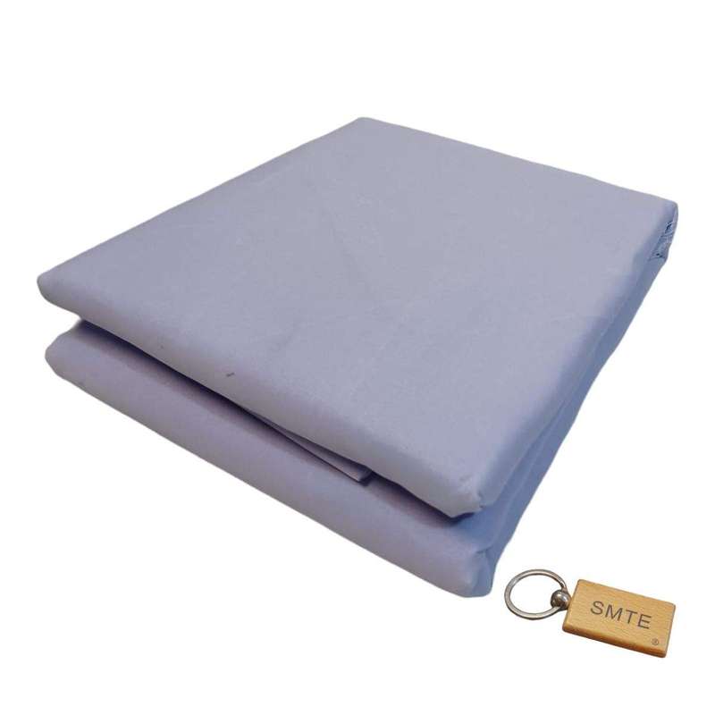 SMTE Luxurious Microfiber Bed Sheets: 150x189cm+Smte Keyring - Light Purple with keychain