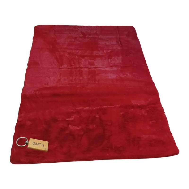 SMTE Quality Maxsoft Rabbit/Bunny Skin Fluffy Rug With Keychain-Red - 160 L x 230 W cm