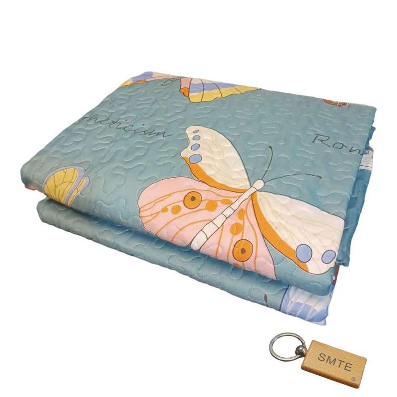 SMTE Premium Plane Bedspread: Elevate Your Bedroom with Timeless+SMTE Keyring - Green Butterfly w...