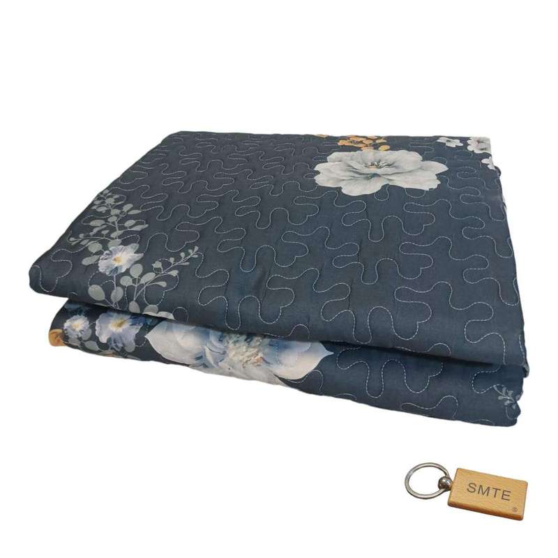 SMTE Premium Plane Bedspread: Elevate Your Bedroom with Timeless+SMTE Keyring - Hla Dark Flower w...