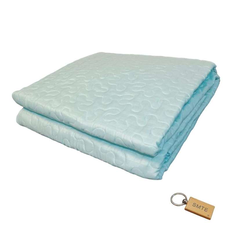 SMTE Premium Plane Bedspread: Elevate Your Bedroom with Timeless+SMTE Keyring - Sky Blue with key...