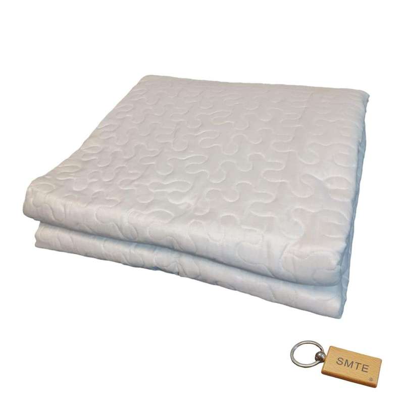 SMTE Premium Plane Bedspread: Elevate Your Bedroom with Timeless+SMTE Keyring - White with keychain