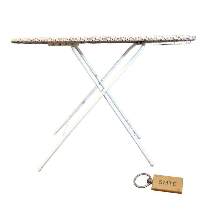 SMTE ProBoard Deluxe Premium Ironing Board-Type 1-S - White with keychain