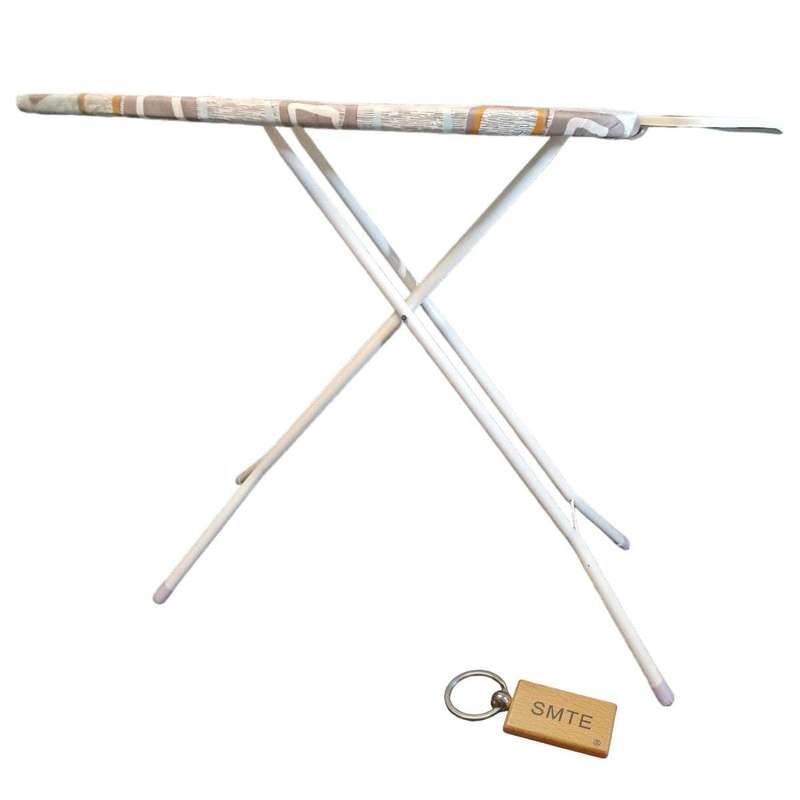 SMTE ProBoard Deluxe Premium Ironing Board -Type 2-L - White with keychain