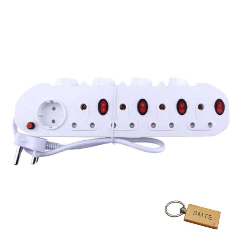 SMTE Redisson9-Way Multi-Plug & Smte Keyring with keychain