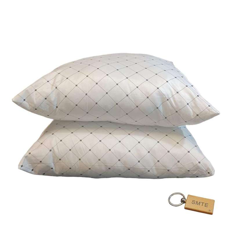 SMTE Sumptuous Comfort: Deluxe Continental Pillow for Blissful Sleep Set of 2 with keychain